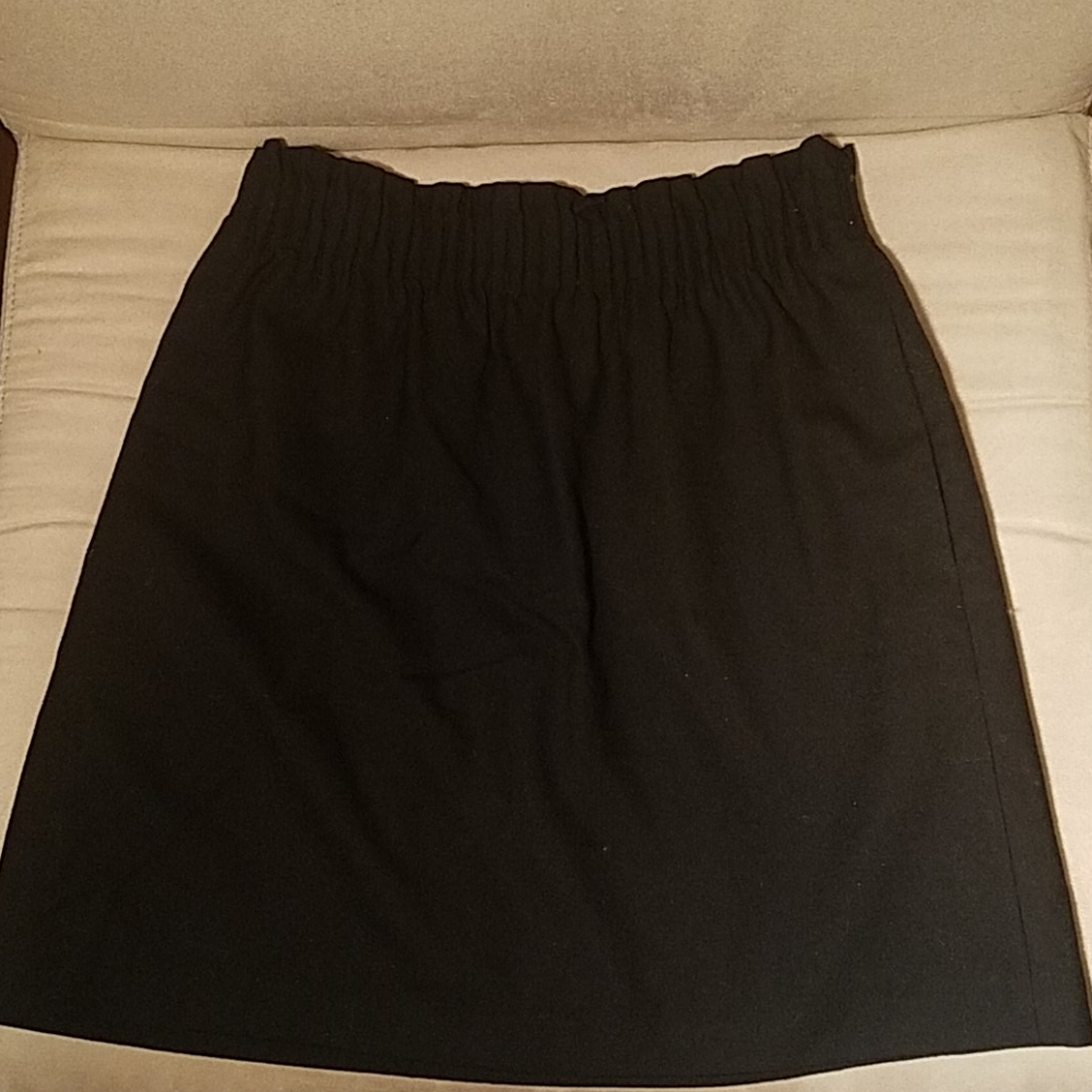Jcrew factory sidewalk skirt, black, elastic waist